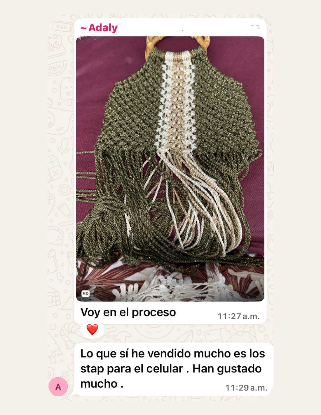 Testimonio de estudiante.